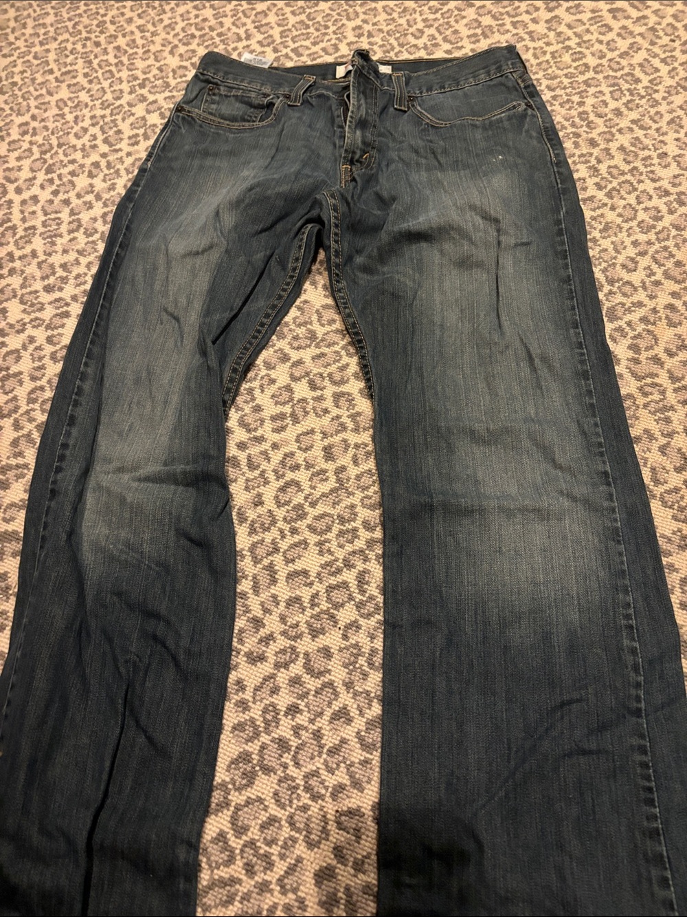 Levi's Dark Blue Straight Leg Jeans